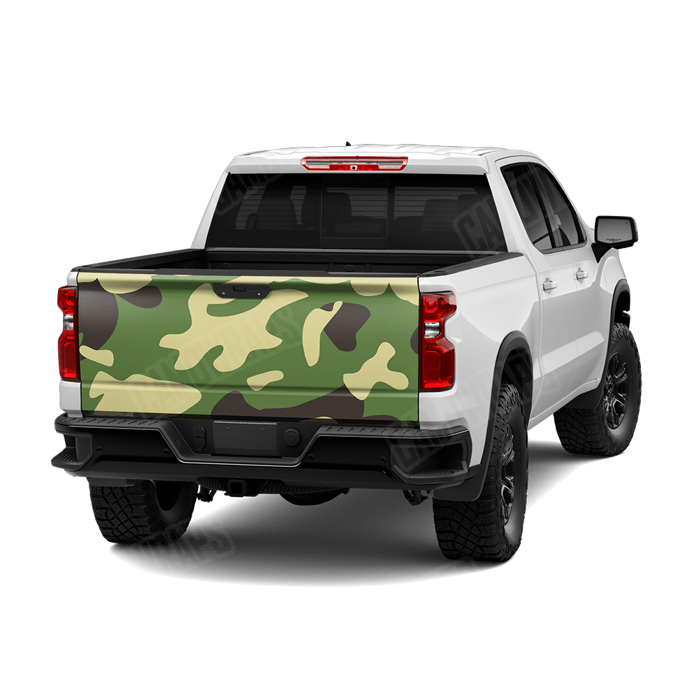 Jumbo Classic Jungle Camo Tailgate Vinyl Wrap