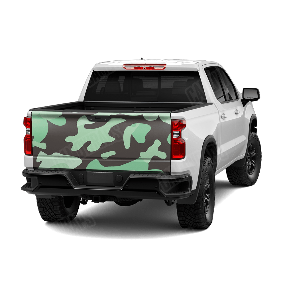 Jumbo Classic Mint Chocolate Chip Camo Tailgate Vinyl Wrap