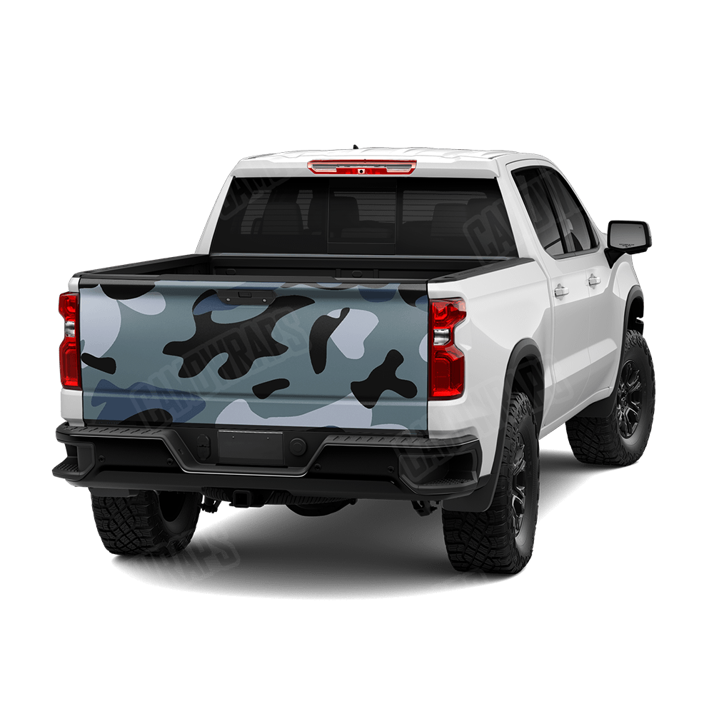 Jumbo Classic Navy Camo Tailgate Vinyl Wrap