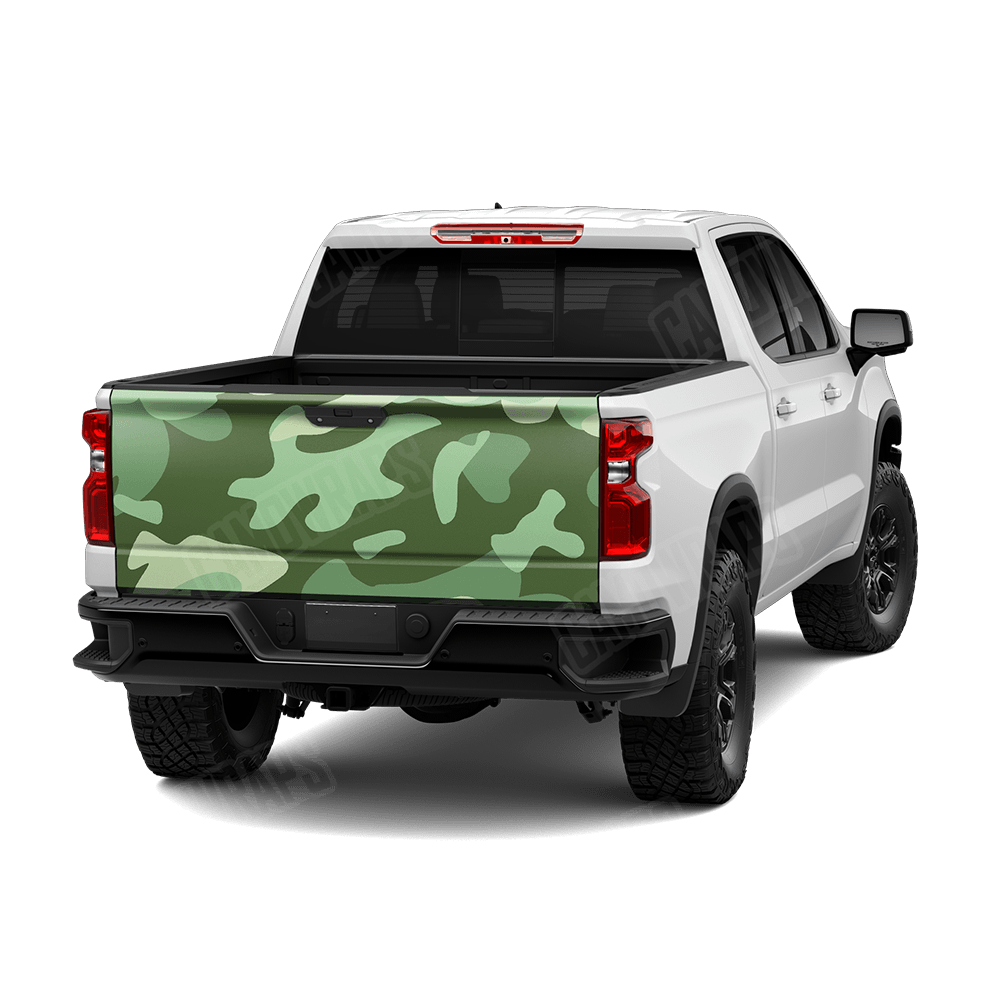 Jumbo Classic Pistachio Camo Tailgate Vinyl Wrap