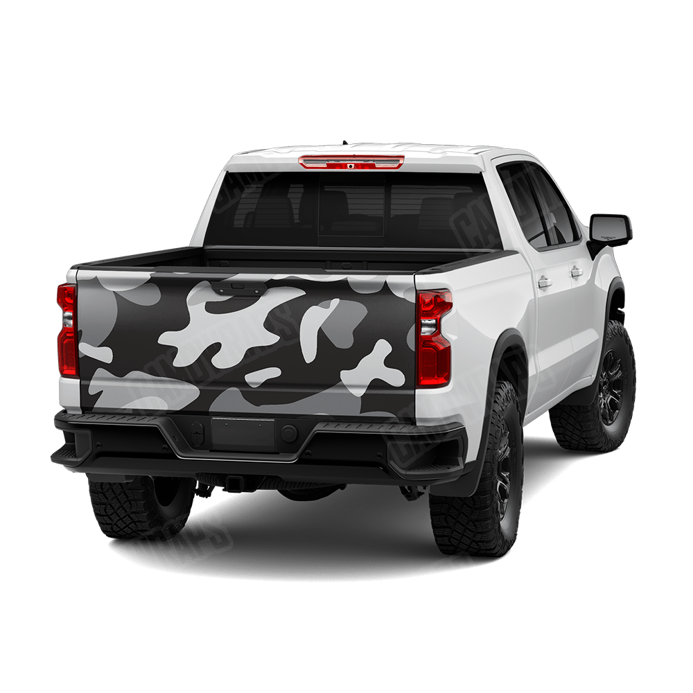 Jumbo Classic Urban Night Camo Tailgate Vinyl Wrap