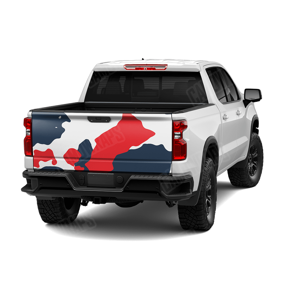 Jumbo Cumulus America Camo Tailgate Vinyl Wrap