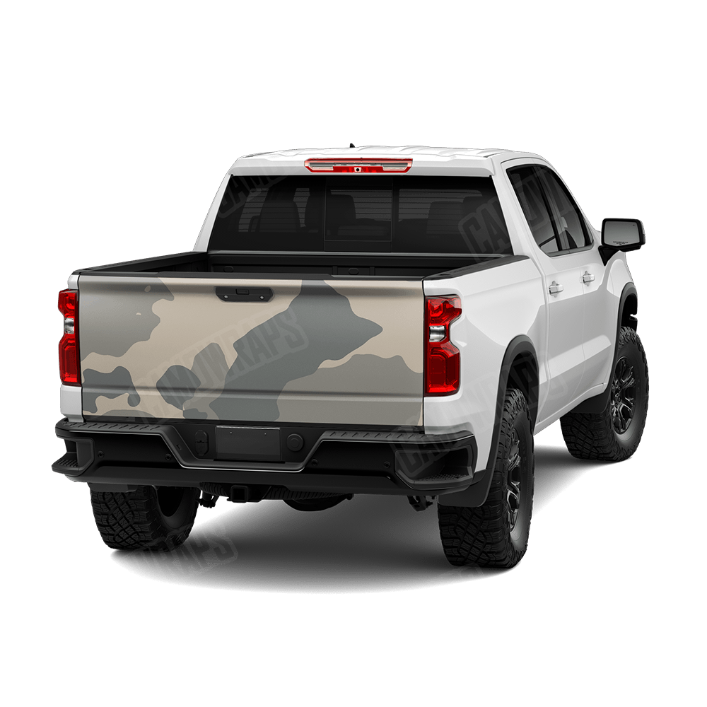 Jumbo Cumulus Army Camo Tailgate Vinyl Wrap