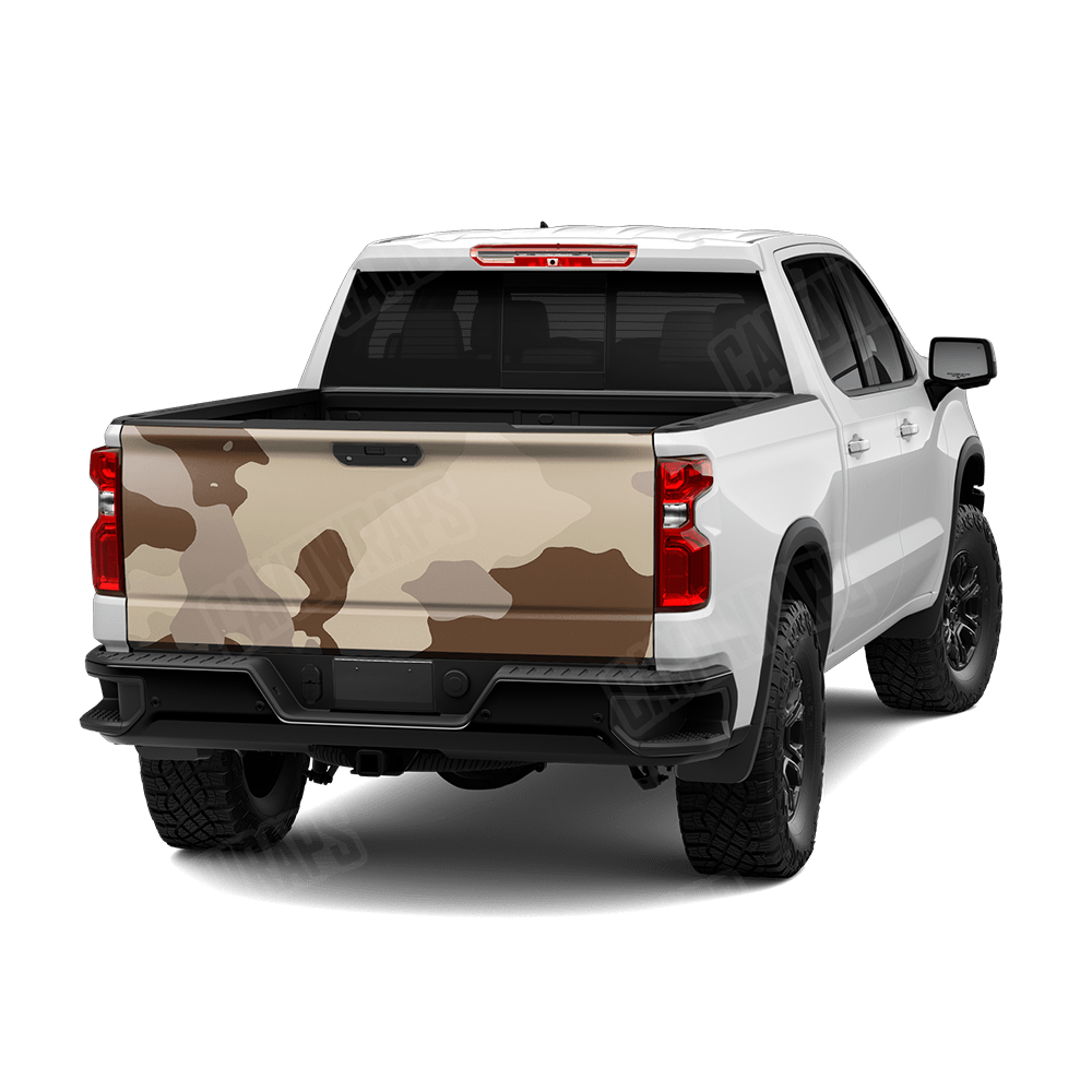Jumbo Cumulus Desert Camo Tailgate Vinyl Wrap