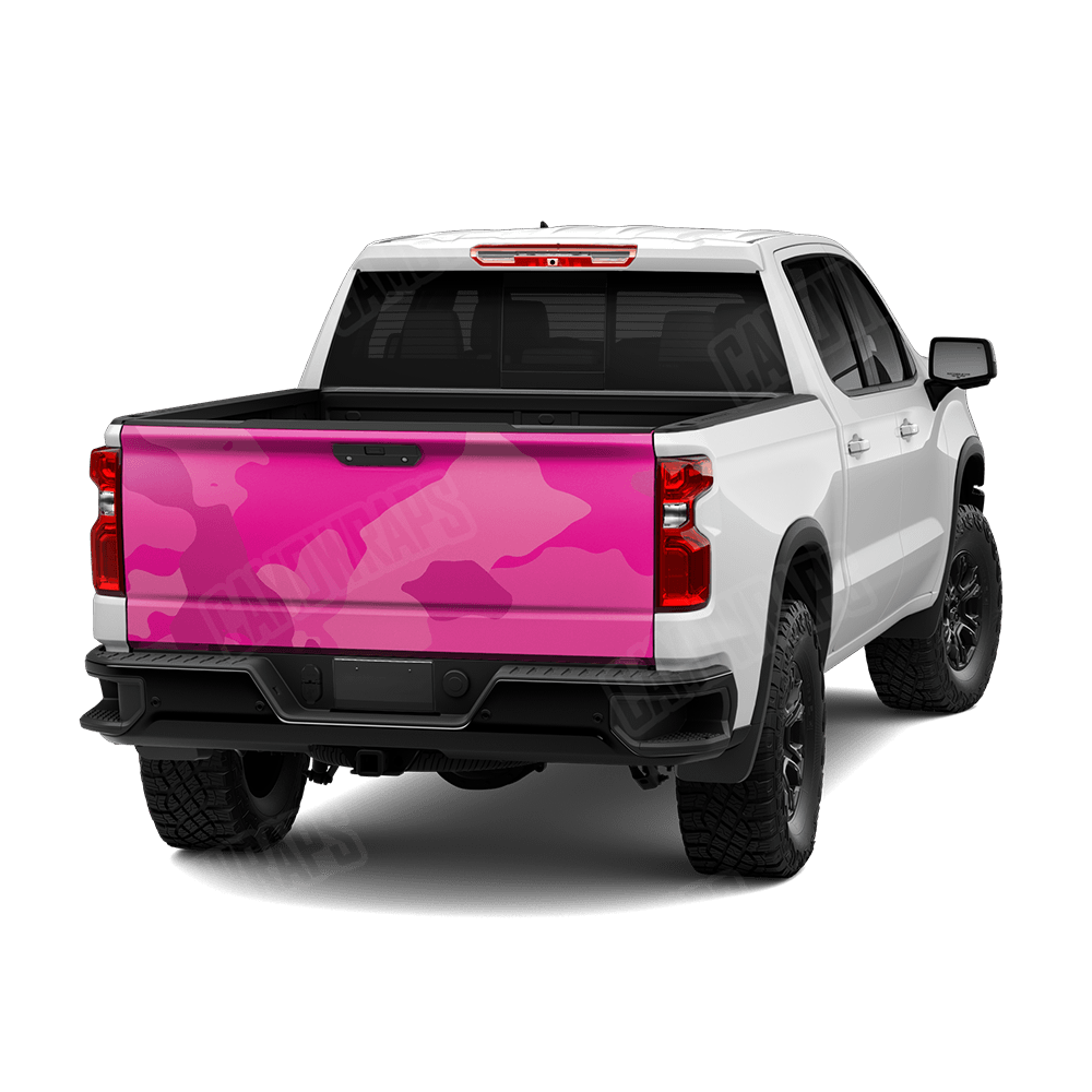 Jumbo Cumulus Elite Magenta Camo Tailgate Vinyl Wrap