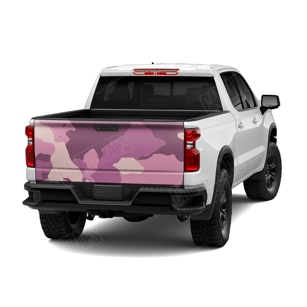Jumbo Cumulus Floral Camo Tailgate Vinyl Wrap