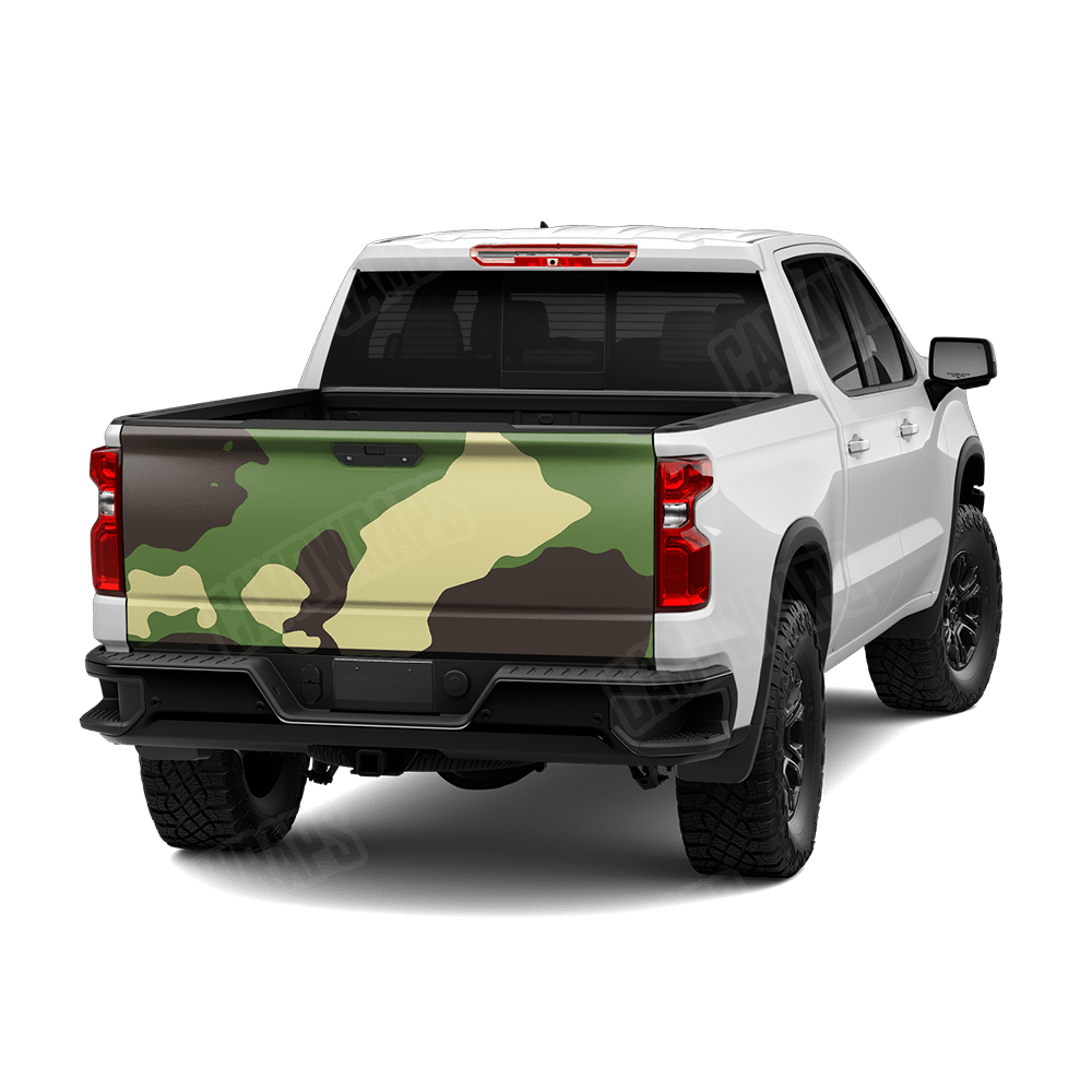 Jumbo Cumulus Jungle Camo Tailgate Vinyl Wrap