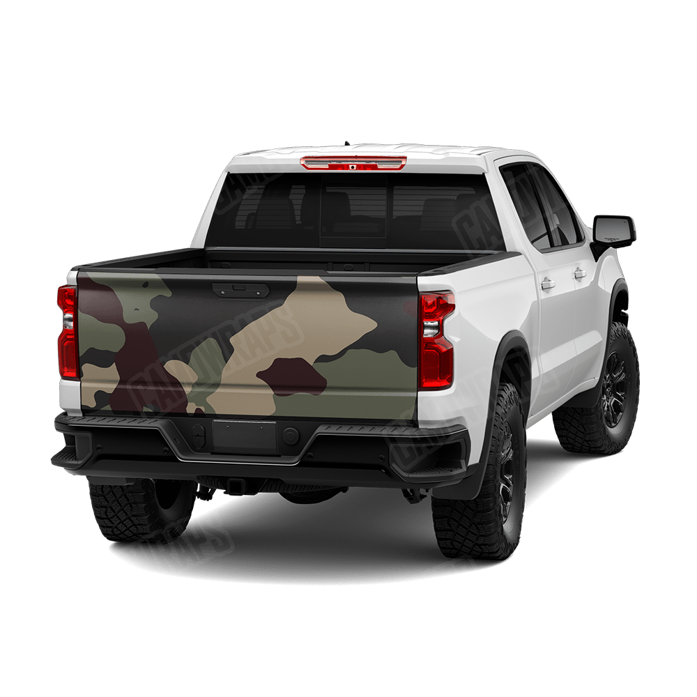 Jumbo Cumulus Militant Blood Camo Tailgate Vinyl Wrap