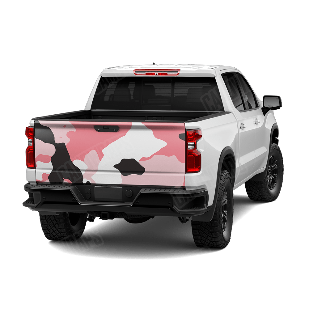 Jumbo Cumulus Pink Camo Tailgate Vinyl Wrap