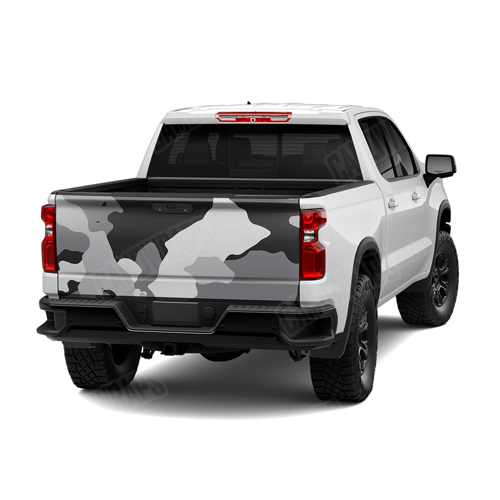 Jumbo Cumulus Urban Night Camo Tailgate Vinyl Wrap