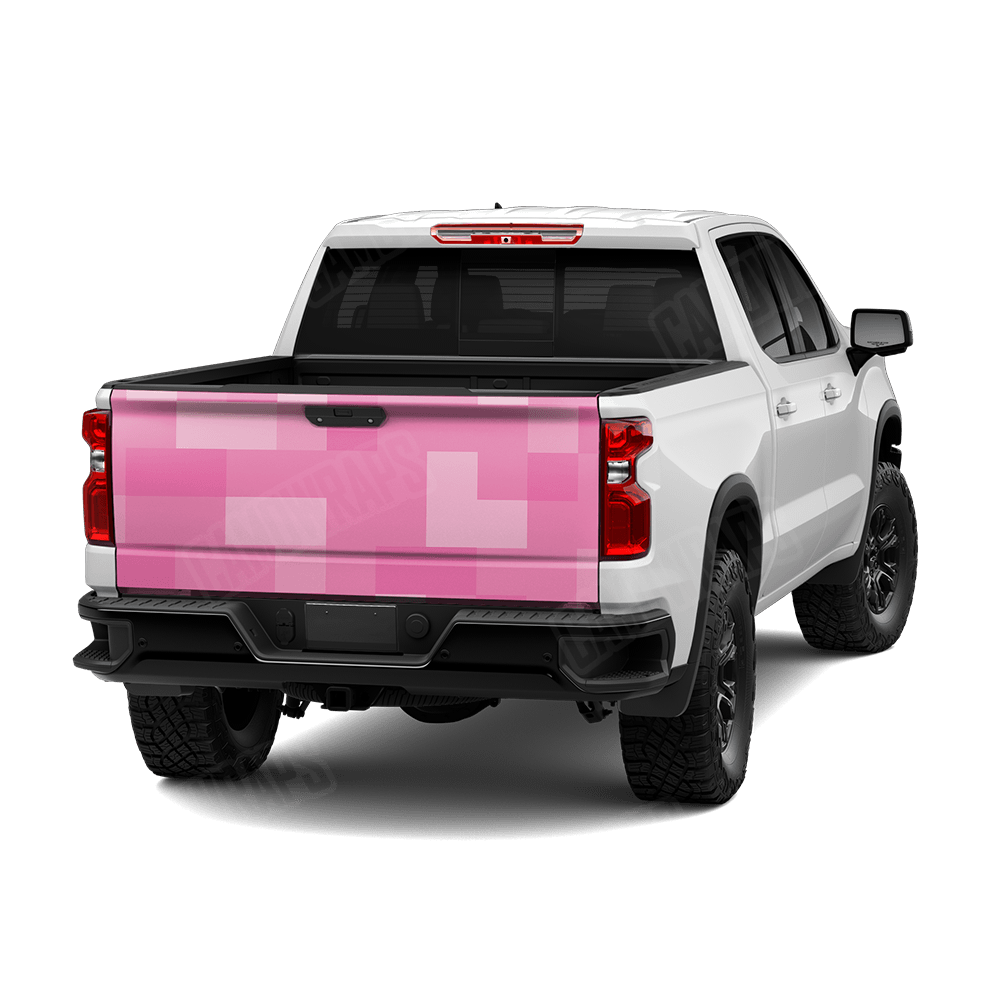 Pixel Elite Pink Tailgate Wraps