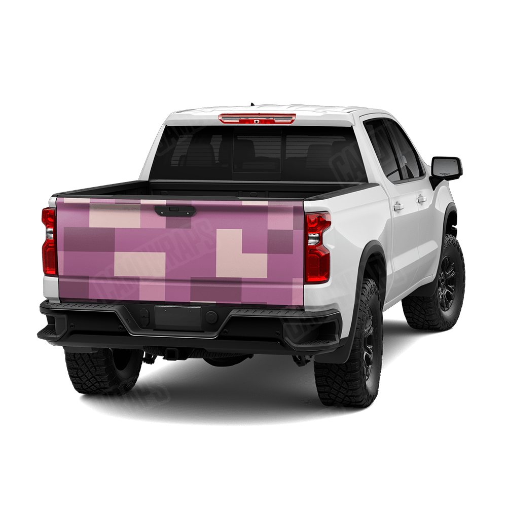 Pixel Floral Tailgate Wraps