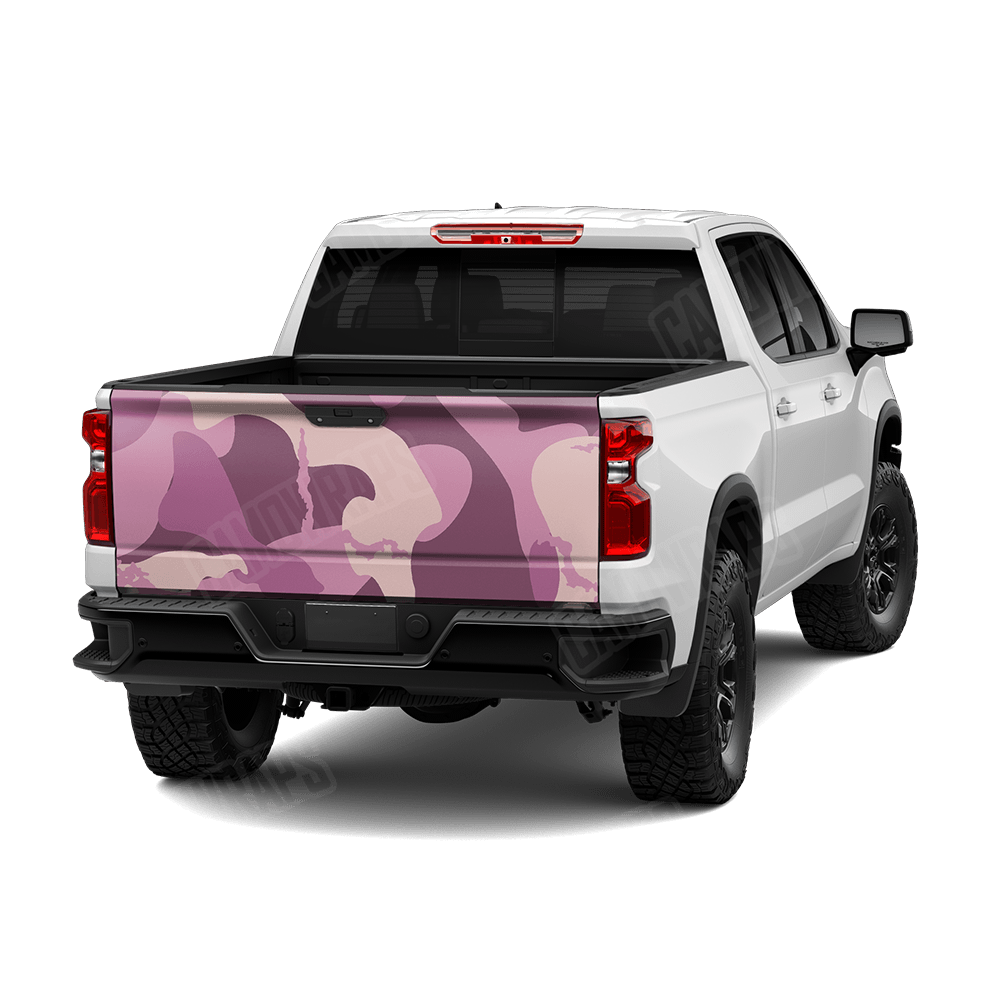 Jumbo Ragged Floral Camo Tailgate Vinyl Wrap