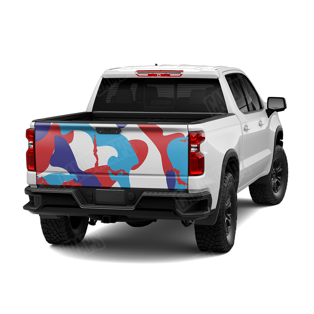 Jumbo Ragged M Series Camo Tailgate Vinyl Wrap
