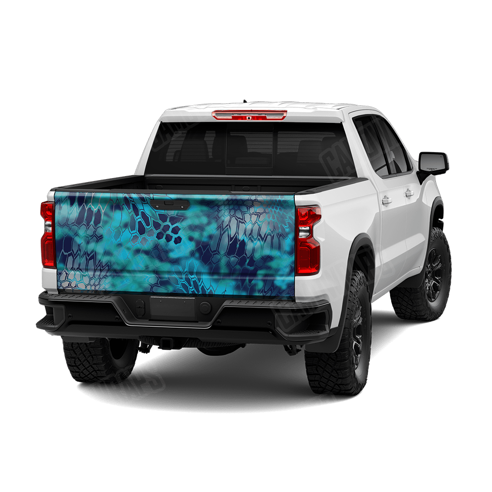 Kryptek Pontus Camo Tailgate Vinyl Wrap