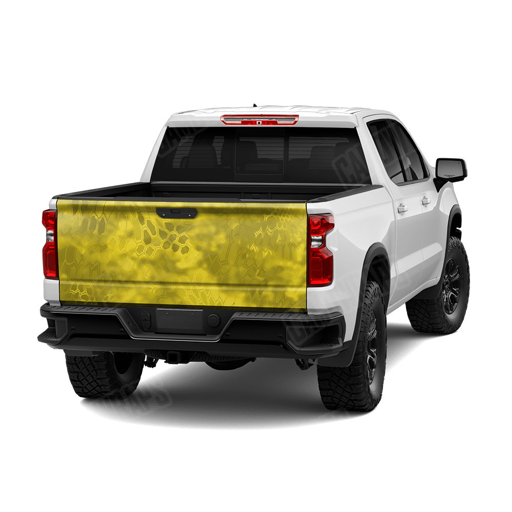 Kryptek Yellow Camo Tailgate Vinyl Wrap