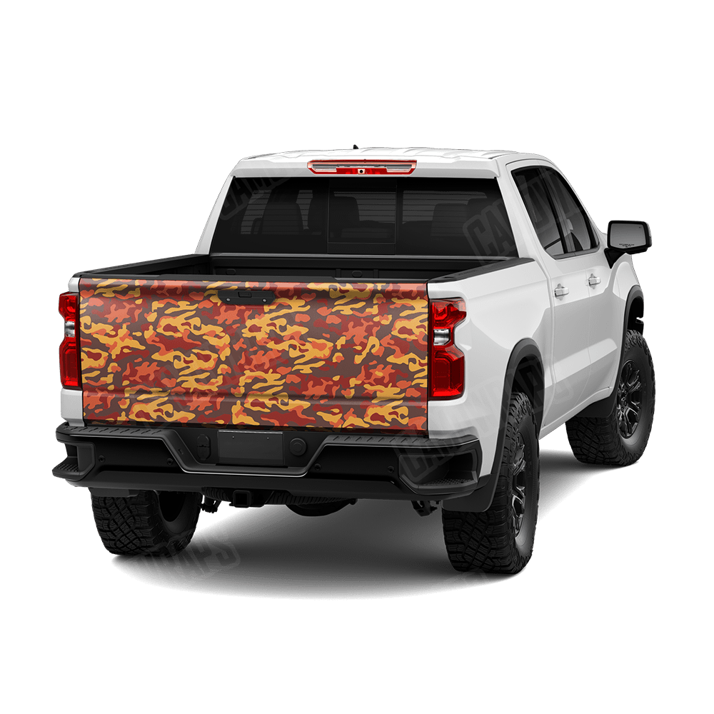 Large Classic Autumn Camo Tailgate Vinyl Wrap