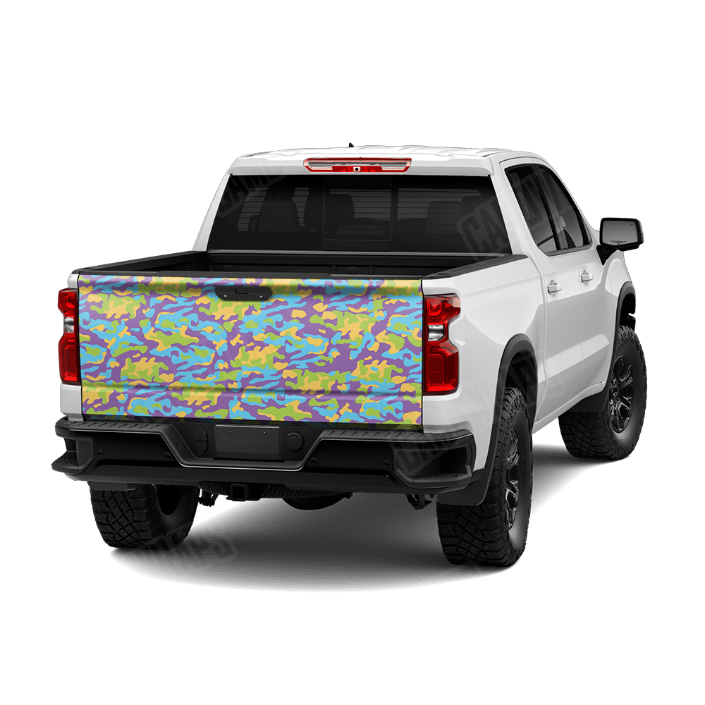Large Classic Carnival Camo Tailgate Vinyl Wrap