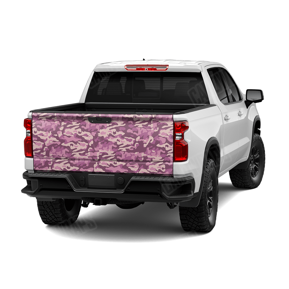 Large Classic Floral Camo Tailgate Vinyl Wrap