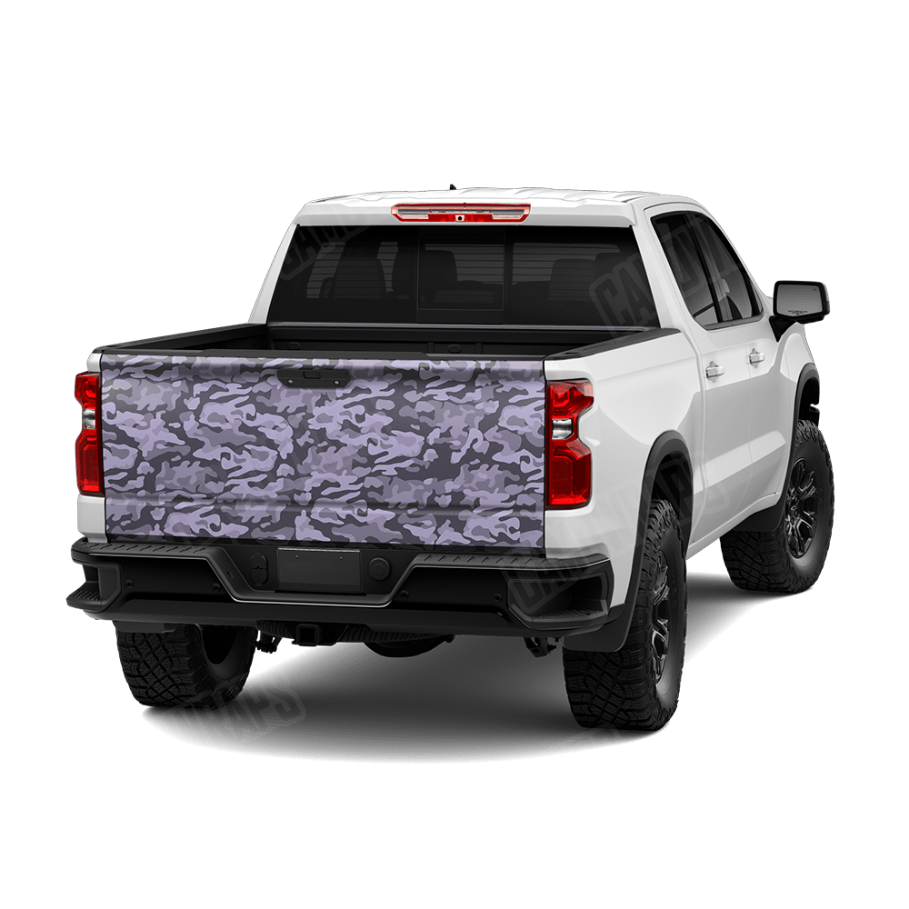 Large Classic Lilac Camo Tailgate Vinyl Wrap