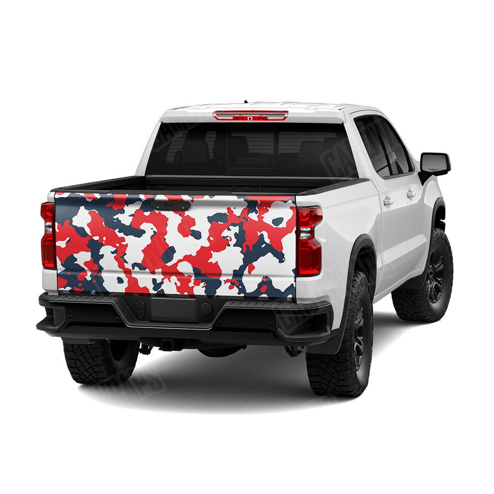 Large Cumulus America Camo Tailgate Vinyl Wrap