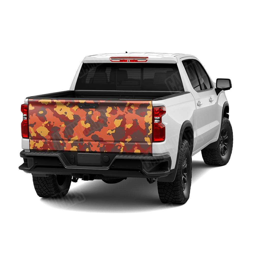 Large Cumulus Autumn Camo Tailgate Vinyl Wrap