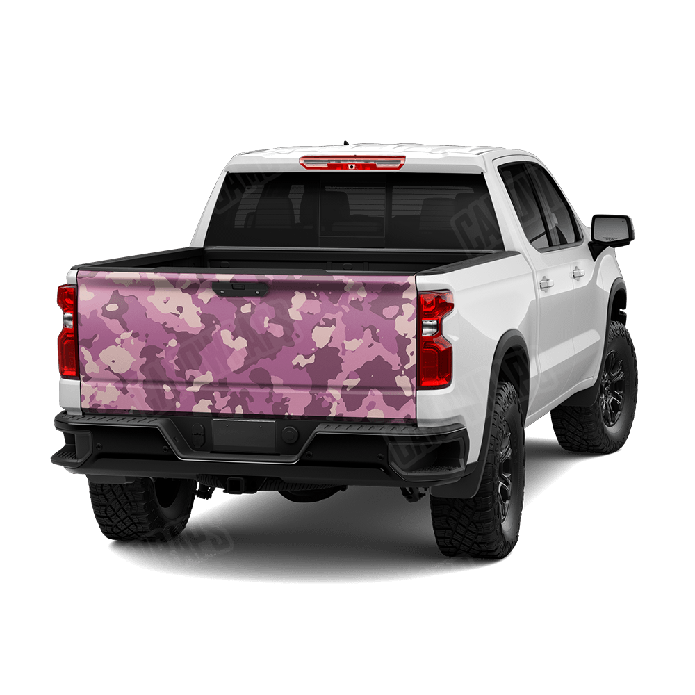Large Cumulus Floral Camo Tailgate Vinyl Wrap