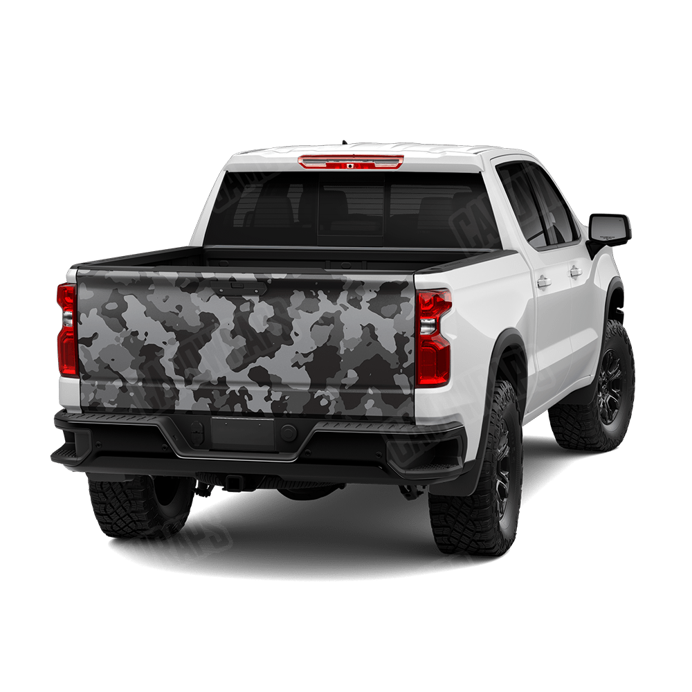 Large Cumulus Midnight Camo Tailgate Vinyl Wrap