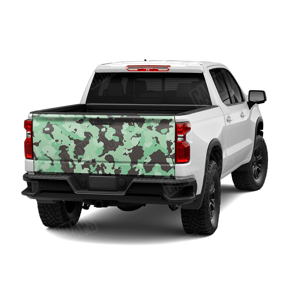 Large Cumulus Mint Chocolate Chip Camo Tailgate Vinyl Wrap