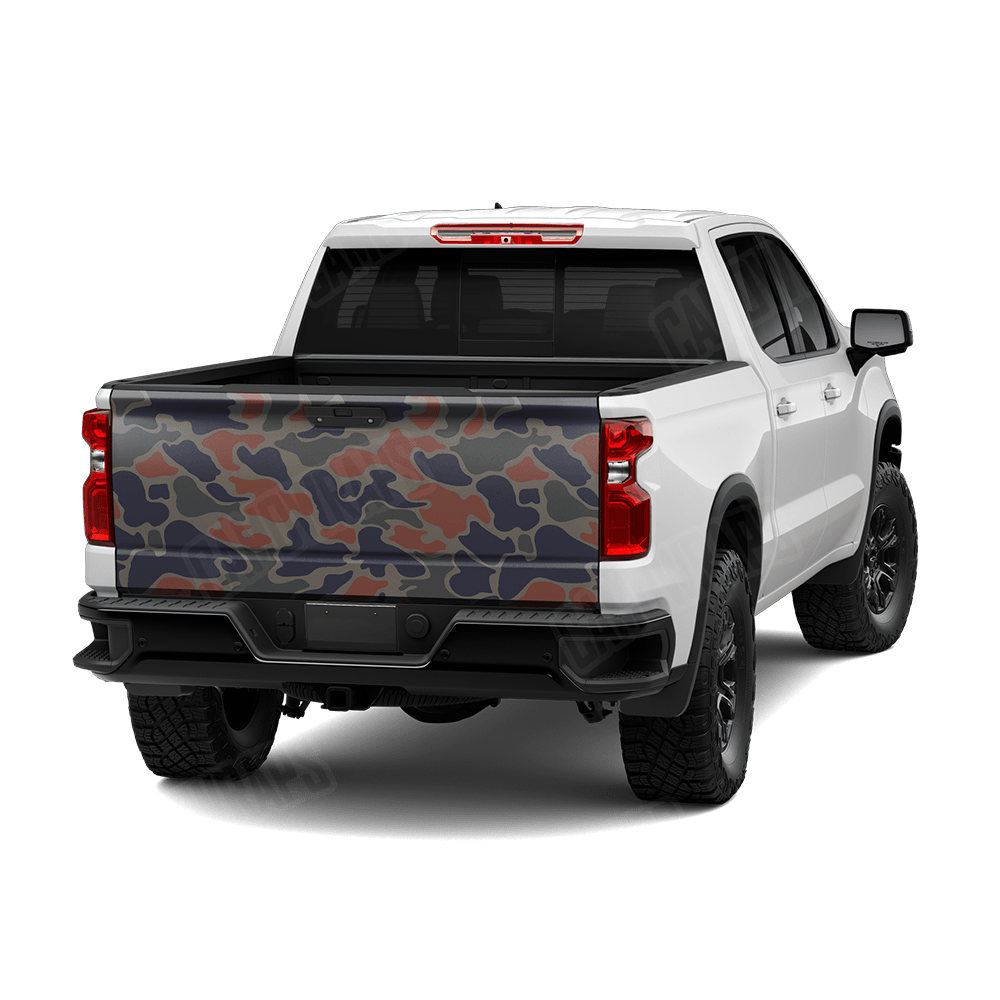 Old School Duck Blue Copper Tailgate Wraps