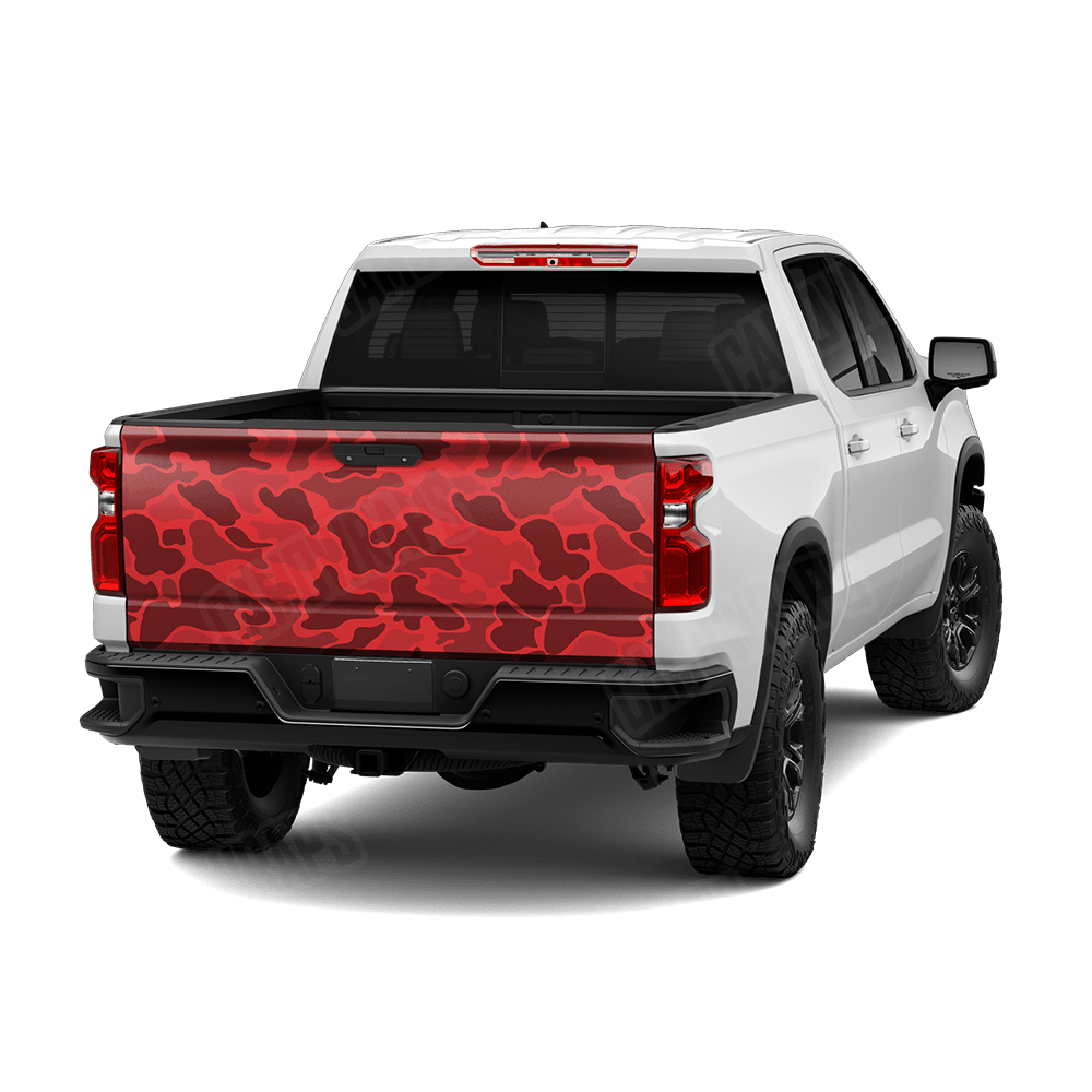 Old School Duck Elite Red Tailgate Wraps