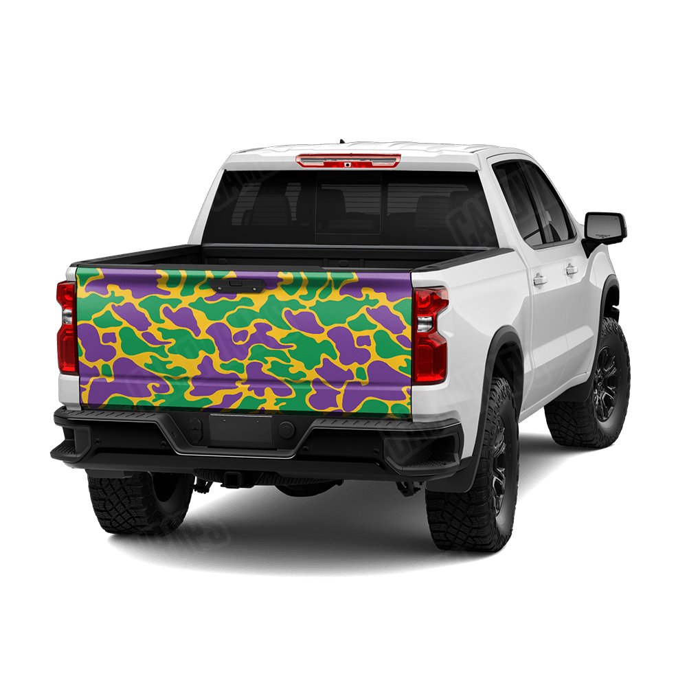 Old School Duck Mardi Gras Tailgate Wraps