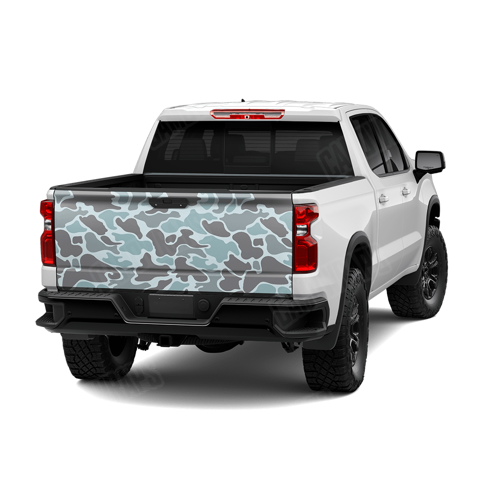 Old School Duck Overcast Tailgate Wraps