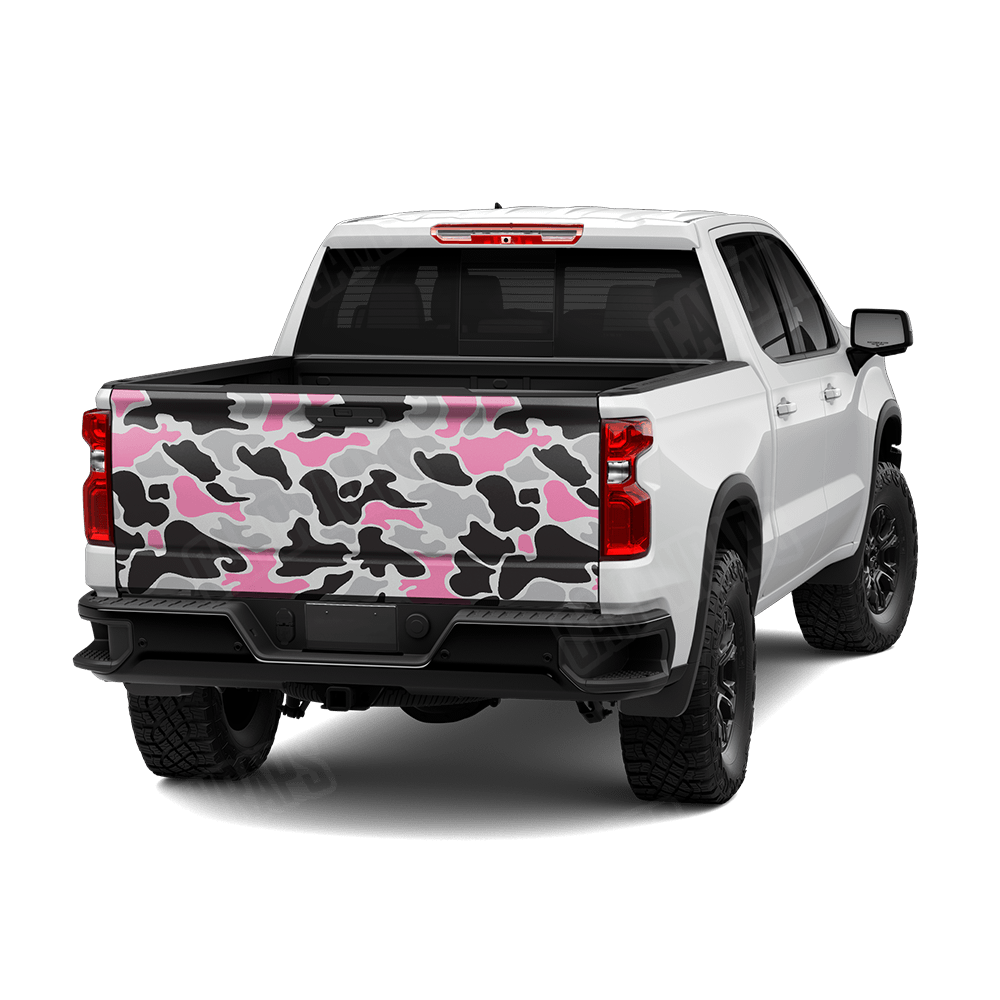 Old School Duck Pink Tiger Tailgate Wraps