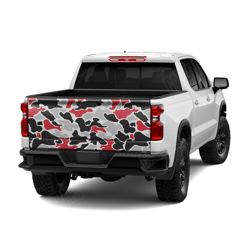 Old School Duck Red Tiger Tailgate Wraps