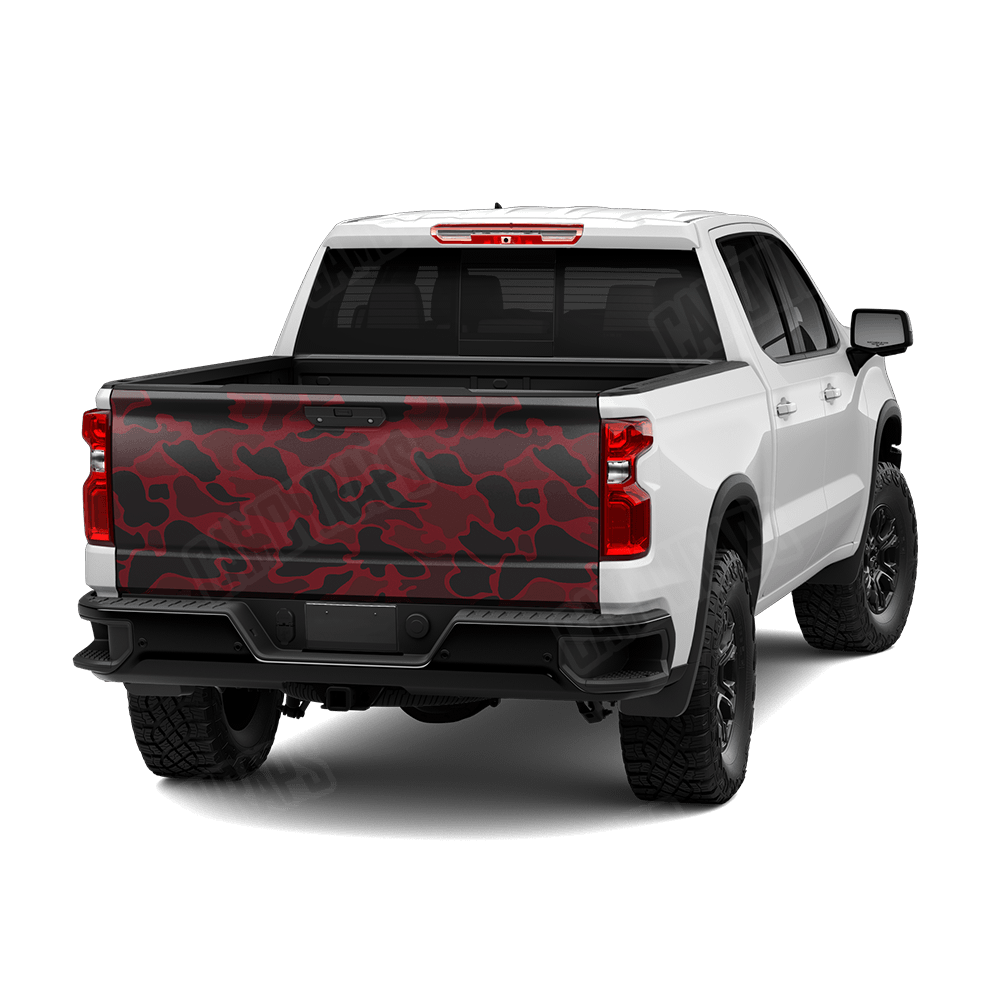 Old School Duck Vampire Red Tailgate Wraps