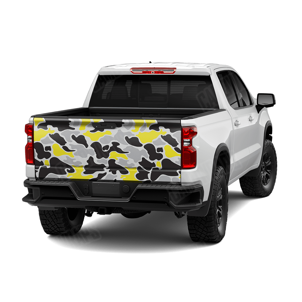 Old School Duck Yellow Tiger Tailgate Wraps