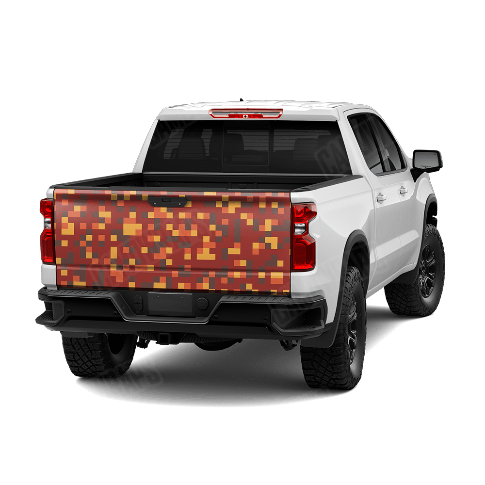 Pixel Autumn Tailgate Wraps