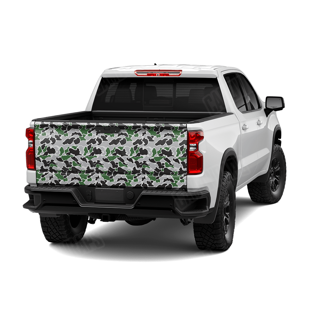 Old School Duck Green Tiger Tailgate Wraps