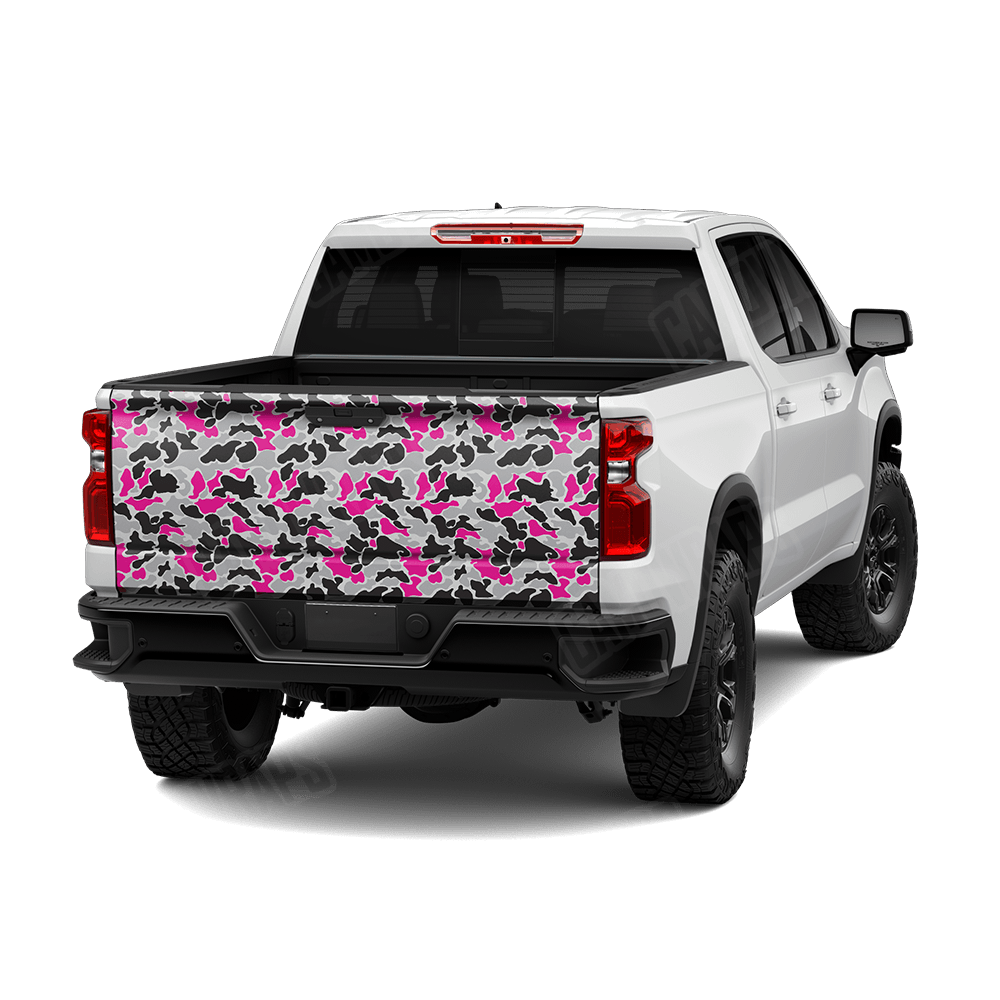 Old School Duck Magenta Tiger Tailgate Wraps