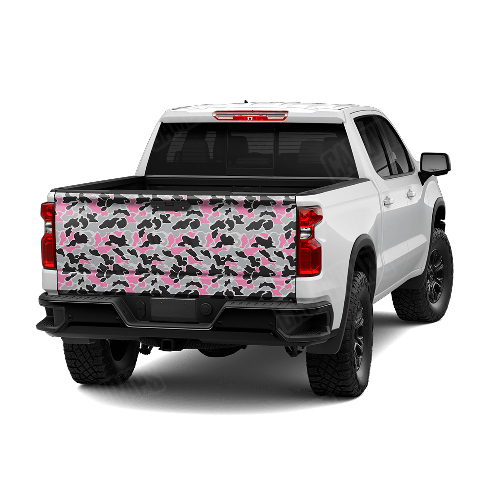 Old School Duck Pink Tiger Tailgate Wraps