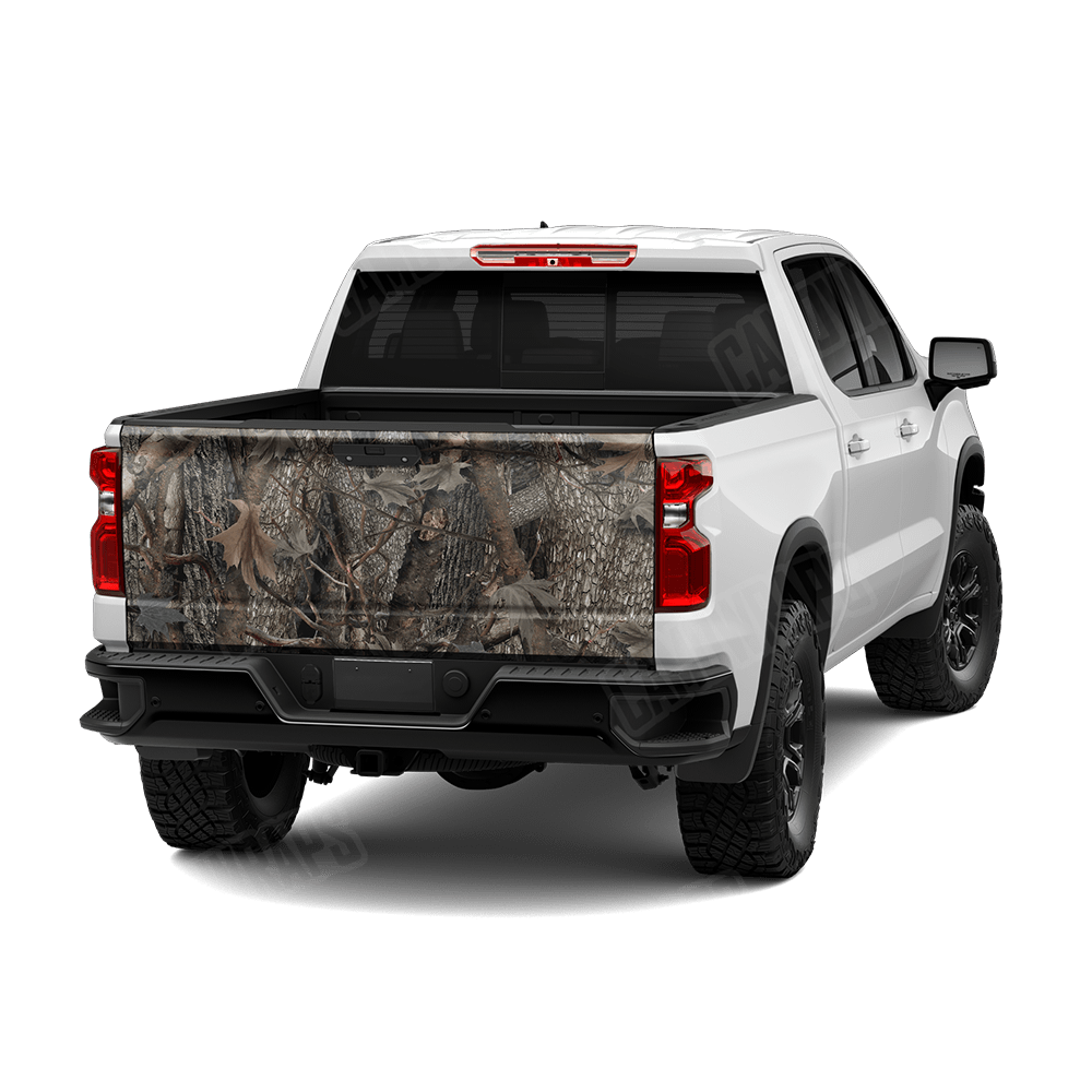 Nature Mossy Woodland Camo Tailgate Vinyl Wrap
