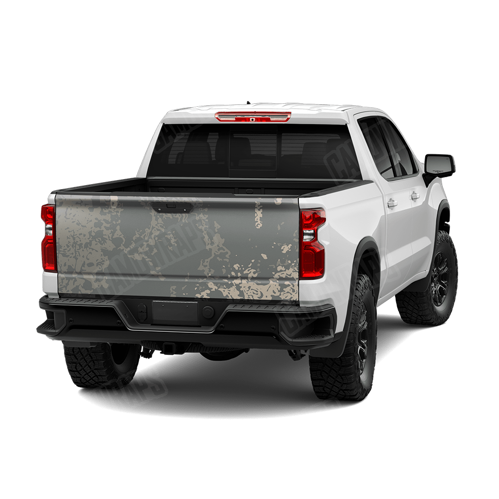 Pasted Army Camo Tailgate Vinyl Wrap