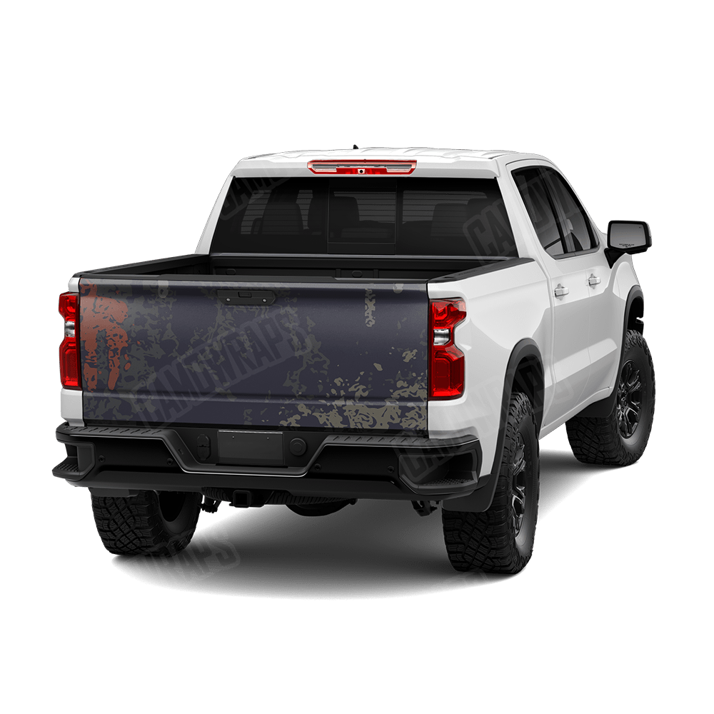 Pasted Blue Copper Camo Tailgate Vinyl Wrap