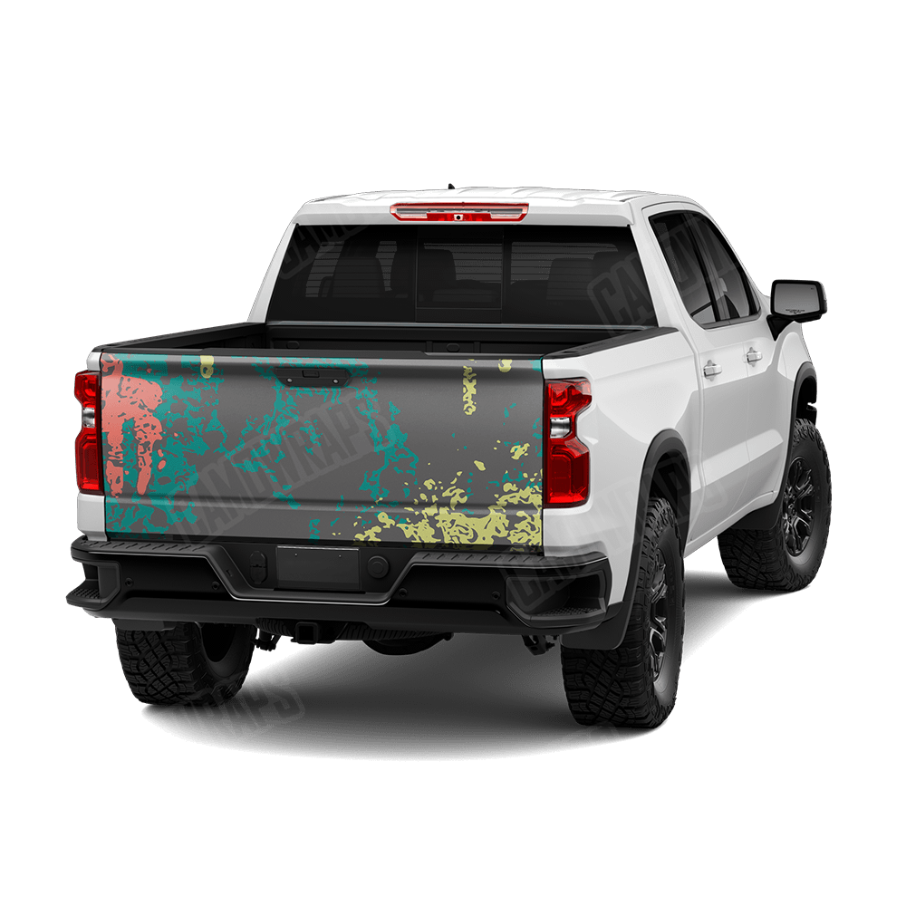 Pasted Fiesta Camo Tailgate Vinyl Wrap