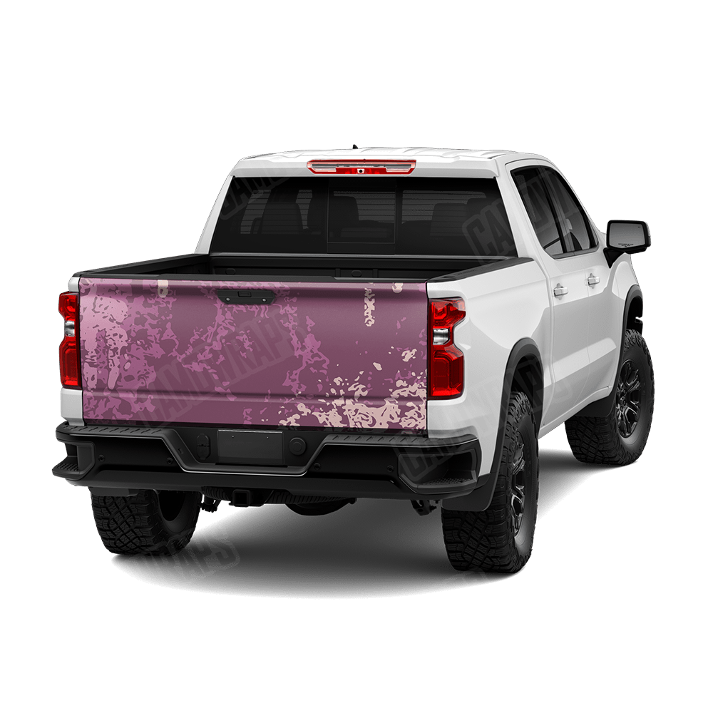 Pasted Floral Camo Tailgate Vinyl Wrap