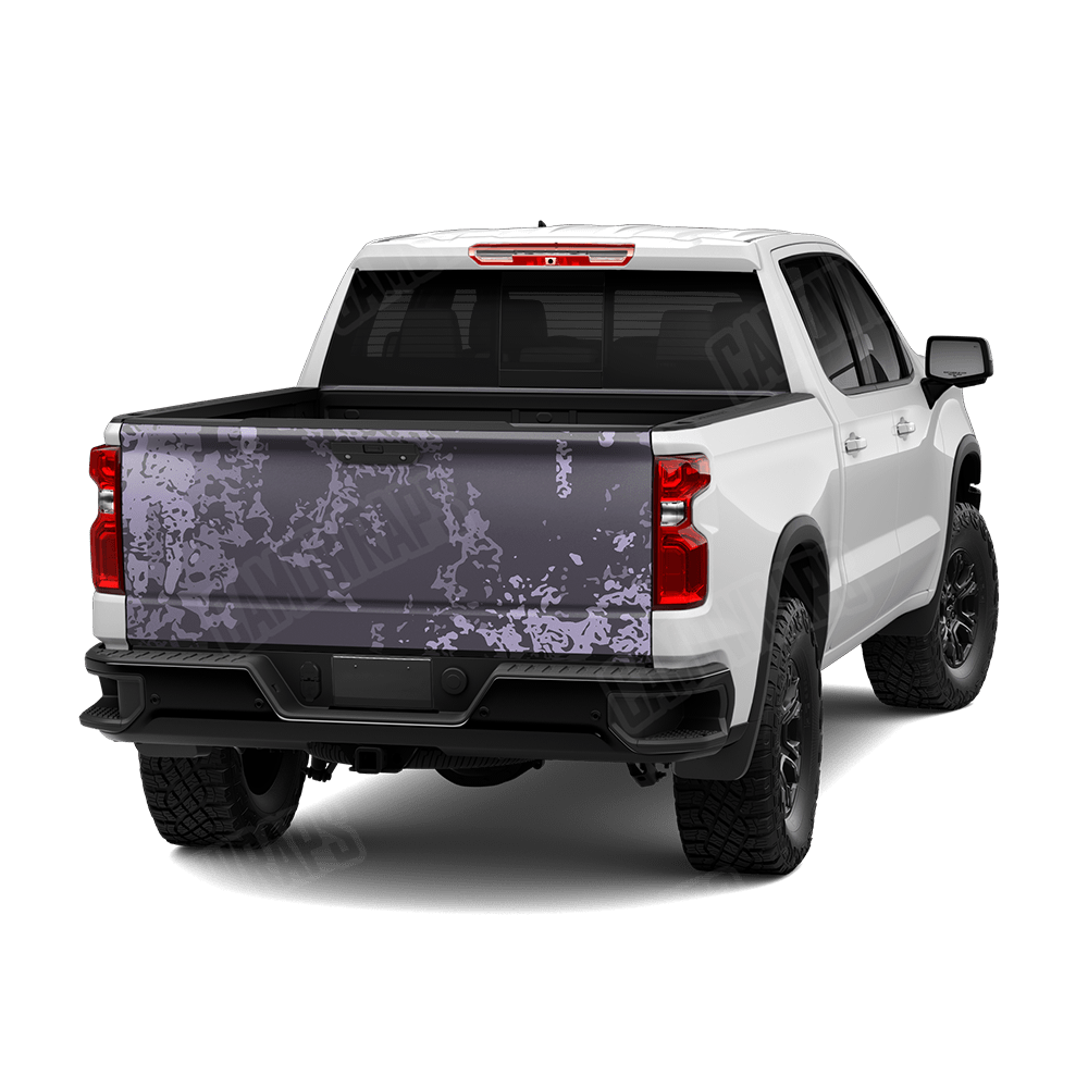 Pasted Lilac Camo Tailgate Vinyl Wrap