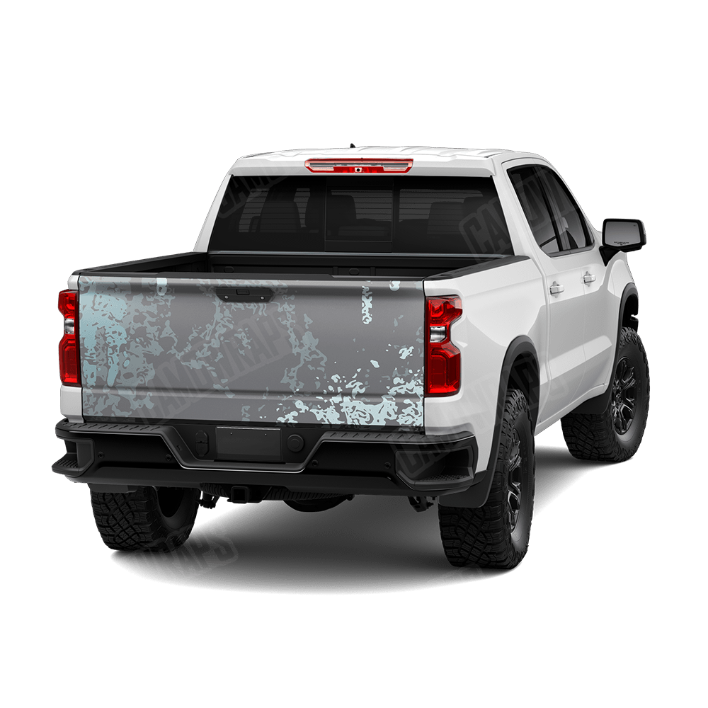 Pasted Overcast Camo Tailgate Vinyl Wrap