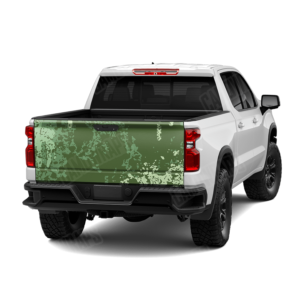 Pasted Pistachio Camo Tailgate Vinyl Wrap
