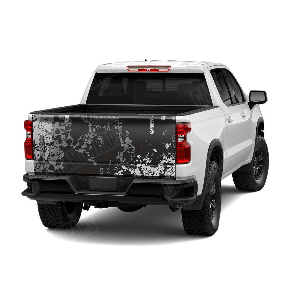 Pasted Urban Night Camo Tailgate Vinyl Wrap